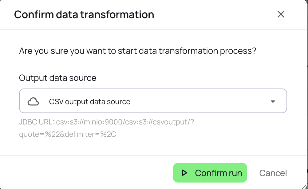csv output
