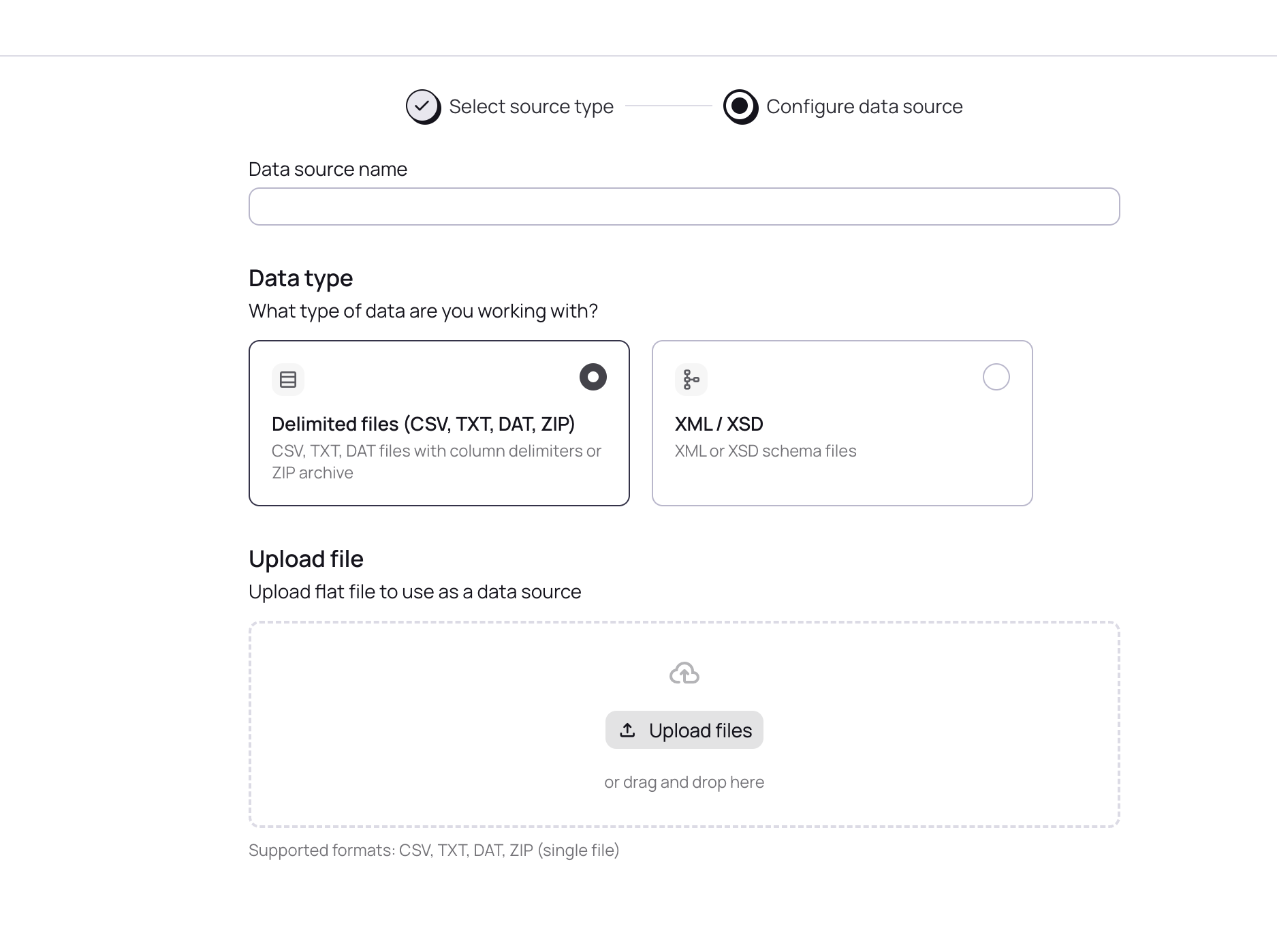 csv upload