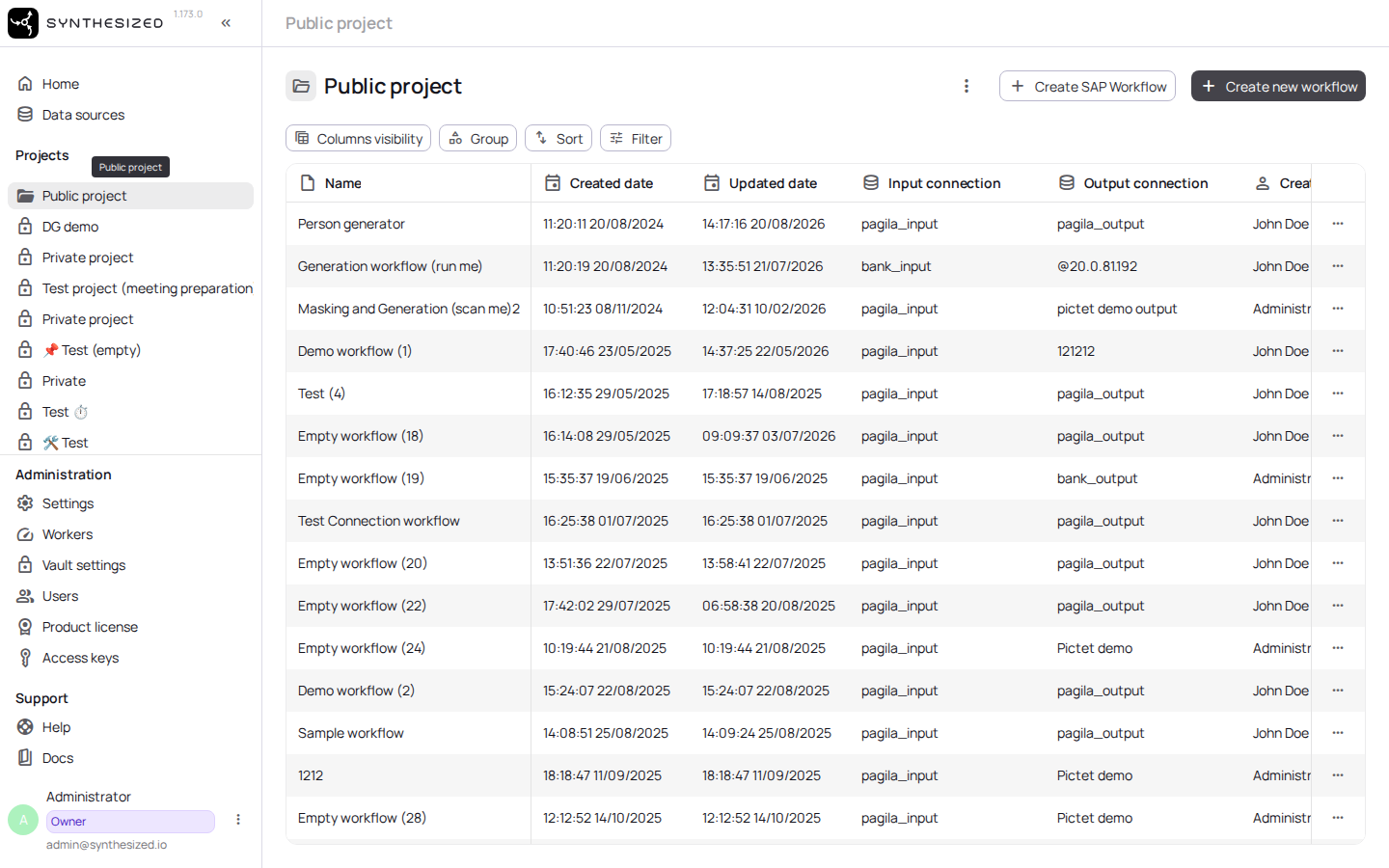 Open the project containing the XML data source.